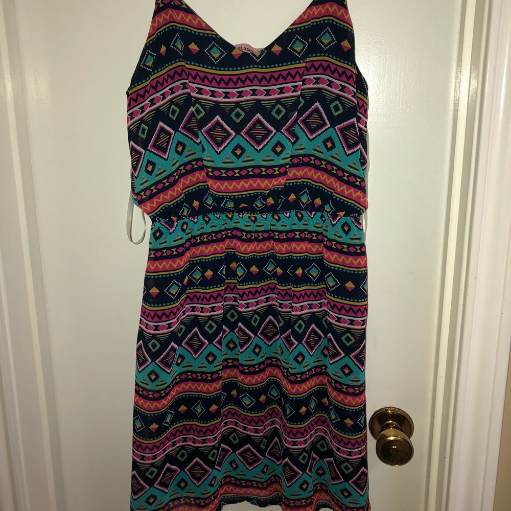 Aztec print dress